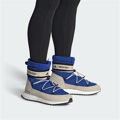 adidas x Moon Boot Moonboost High Sneakers Blau